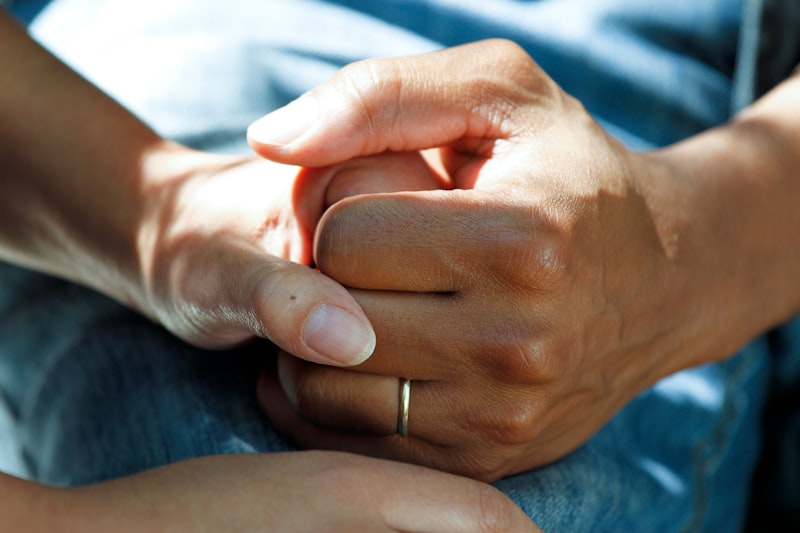 Care professional with young person